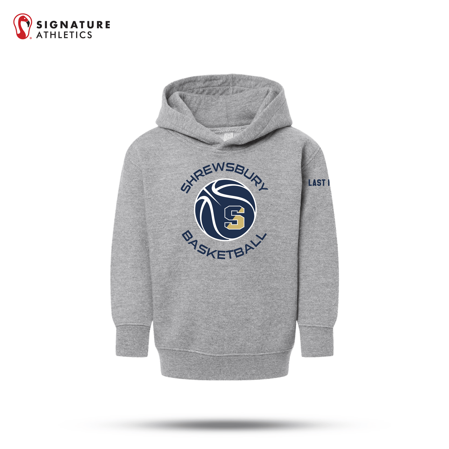 Shrewsbury Basketball Men's Rabbit Skins Toddler Heather Pullover Fleece Hoodie Name Signature Lacrosse