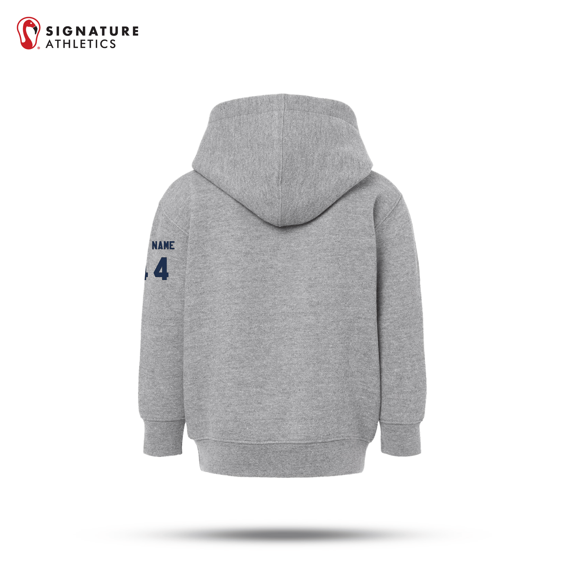 Shrewsbury Basketball Men's Rabbit Skins Toddler Heather Pullover Fleece Hoodie Number & Name Signature Lacrosse