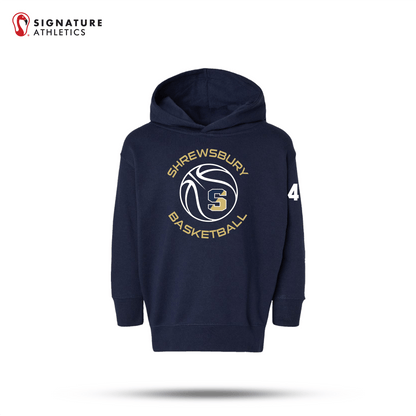 Shrewsbury Basketball Men's Rabbit Skins Toddler Navy Pullover Fleece Hoodie Number Signature Lacrosse