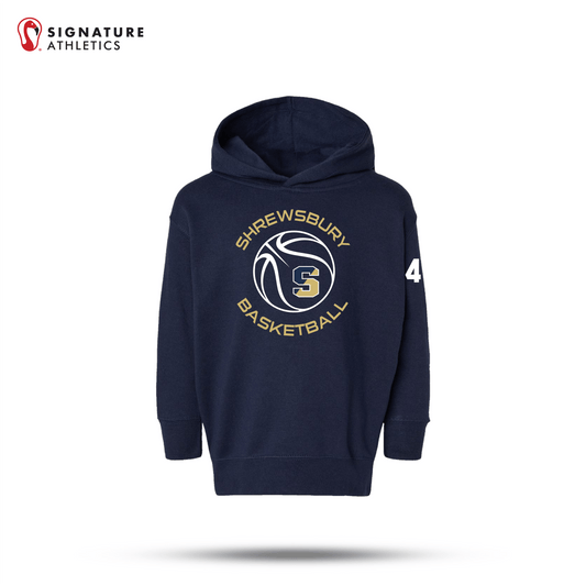 Shrewsbury Basketball Men's Rabbit Skins Toddler Navy Pullover Fleece Hoodie Number Signature Lacrosse