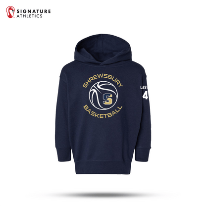 Shrewsbury Basketball Men's Rabbit Skins Toddler Navy Pullover Fleece Hoodie Number & Name Signature Lacrosse