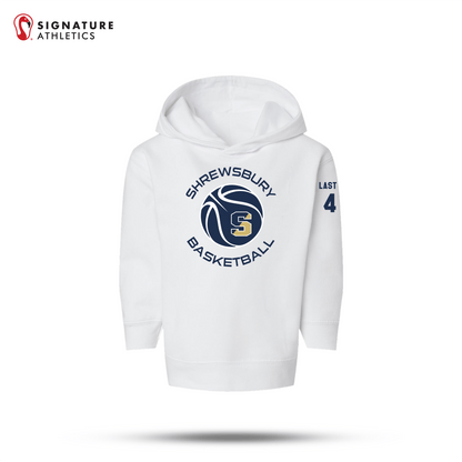 Shrewsbury Basketball Men's Rabbit Skins Toddler Navy Pullover Fleece Hoodie Number & Name: Shrewsbury Basketball Signature Lacrosse