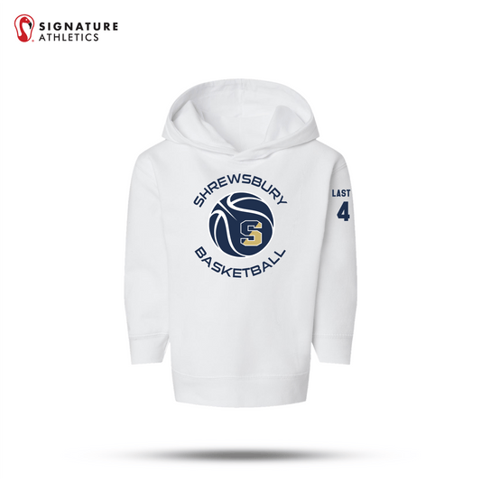 Shrewsbury Basketball Men's Rabbit Skins Toddler Navy Pullover Fleece Hoodie Number & Name: Shrewsbury Basketball Signature Lacrosse