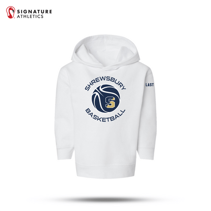 Shrewsbury Basketball Men's Rabbit Skins Toddler White Pullover Fleece Hoodie Name Signature Lacrosse