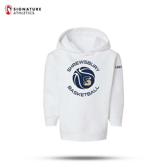 Shrewsbury Basketball Men's Rabbit Skins Toddler White Pullover Fleece Hoodie Name Signature Lacrosse