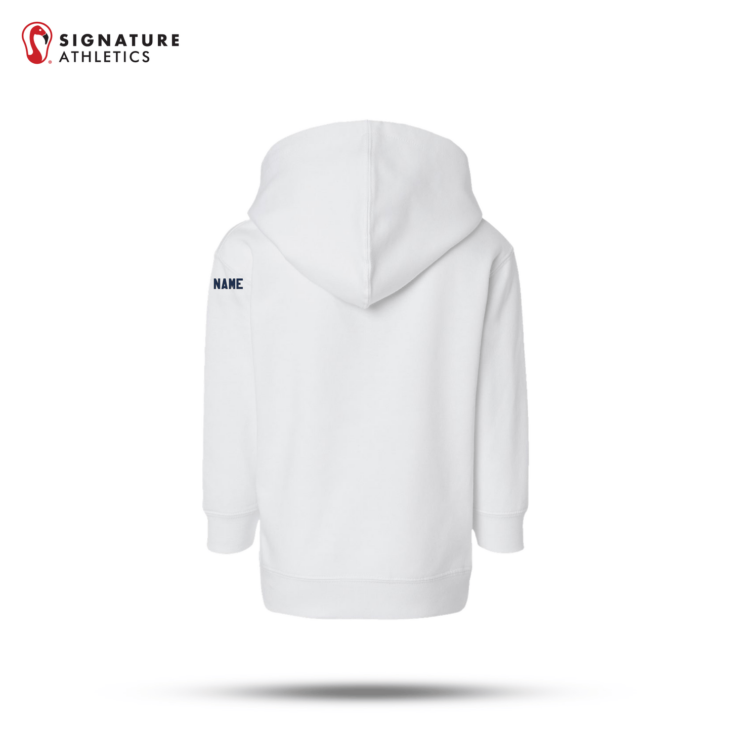 Shrewsbury Basketball Men's Rabbit Skins Toddler White Pullover Fleece Hoodie Name Signature Lacrosse