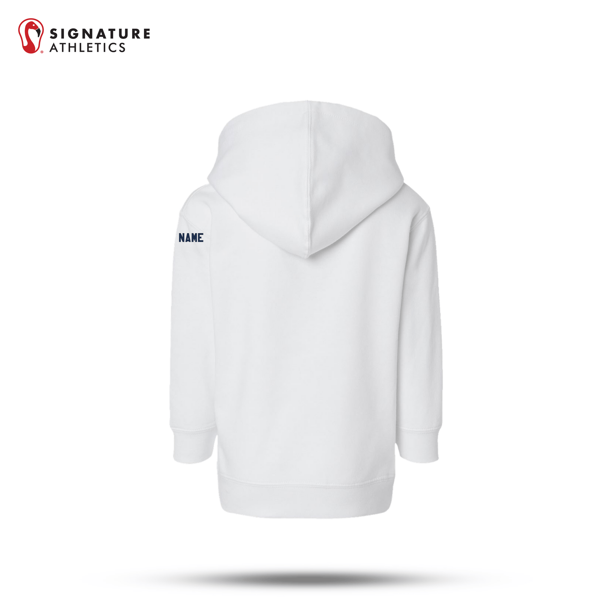 Shrewsbury Basketball Men's Rabbit Skins Toddler White Pullover Fleece Hoodie Name Signature Lacrosse