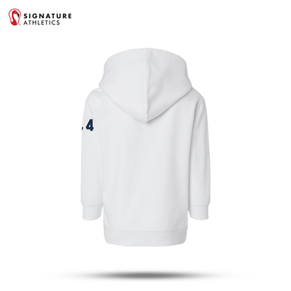 Shrewsbury Basketball Men's Rabbit Skins Toddler White Pullover Fleece Hoodie Number Signature Lacrosse