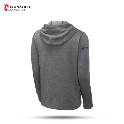 Shrewsbury Basketball Men's Sport-Tek PosiCharge Tri-Blend Wicking Fleece Dark Grey Heather Full-Zip Hooded Jacket Name Signature Lacrosse
