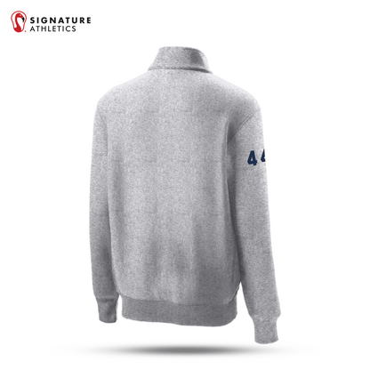Shrewsbury Basketball Men's Sport-Tek Super Heavyweight Q Zip Athletic Heather Pullover Sweatshirt Number Signature Lacrosse