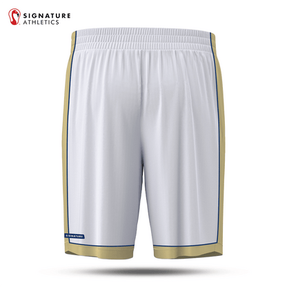 Shrewsbury Basketball Men's White Game Shorts Signature Lacrosse