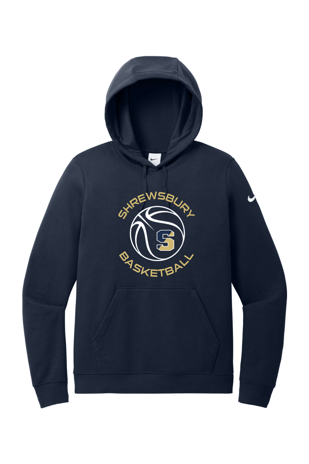 Shrewsbury Basketball Nike Ladies Club Fleece Sleeve Swoosh Pullover Hoodie Signature Lacrosse
