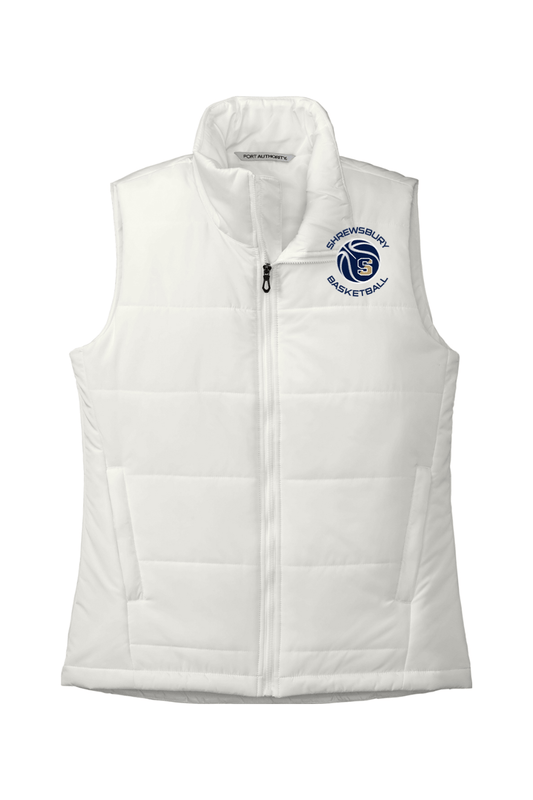 Shrewsbury Basketball Port Authority Ladies Puffer Vest Signature Lacrosse