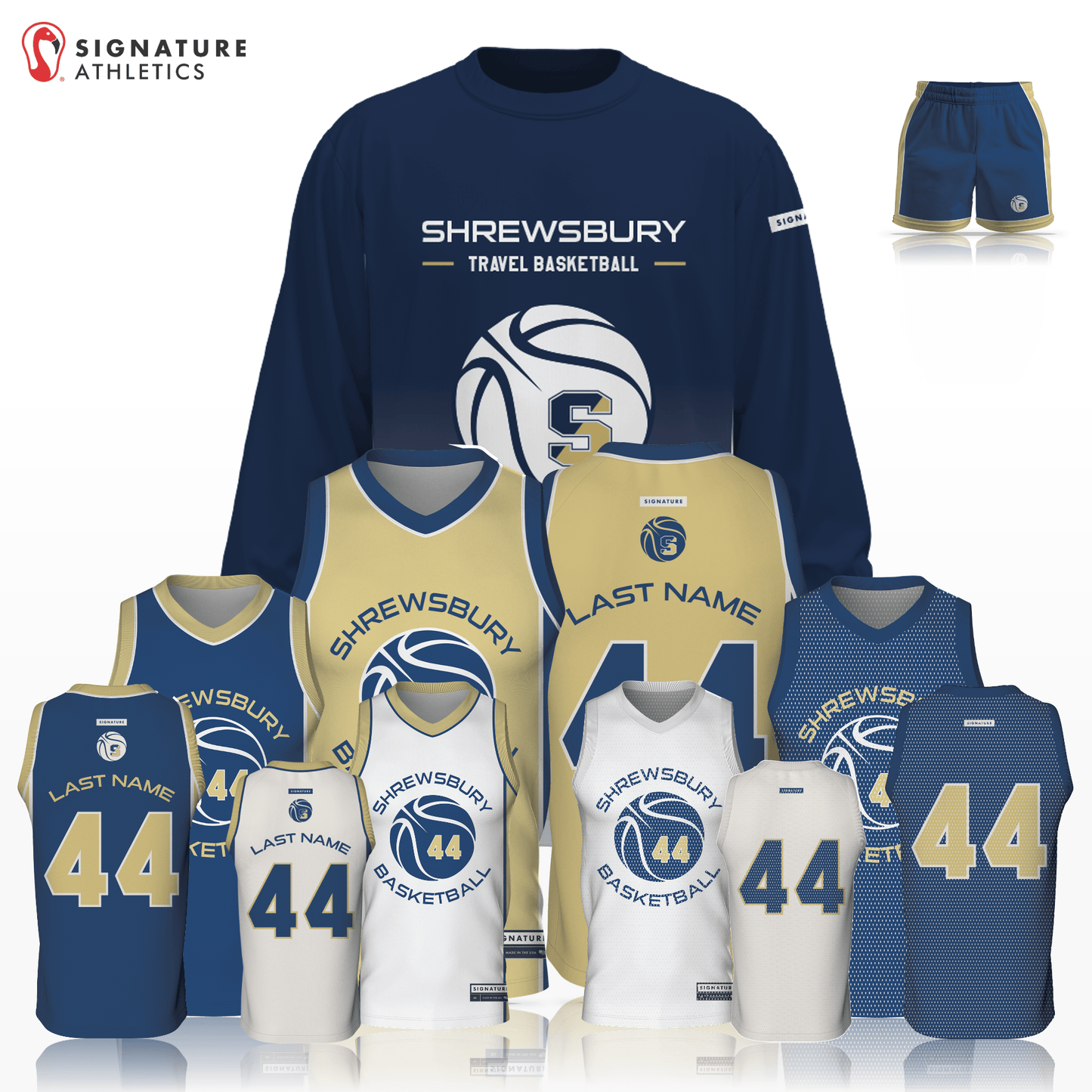 Shrewsbury Basketball Women's 5 Piece Player Package Signature Lacrosse