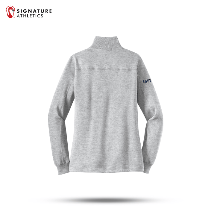 Shrewsbury Basketball Women's Sport-Tek Q Zip Athletic Heather Sweatshirt Name Signature Lacrosse