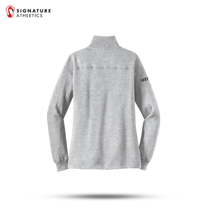 Shrewsbury Basketball Women's Sport-Tek Q Zip Athletic Heather Sweatshirt Name Signature Lacrosse