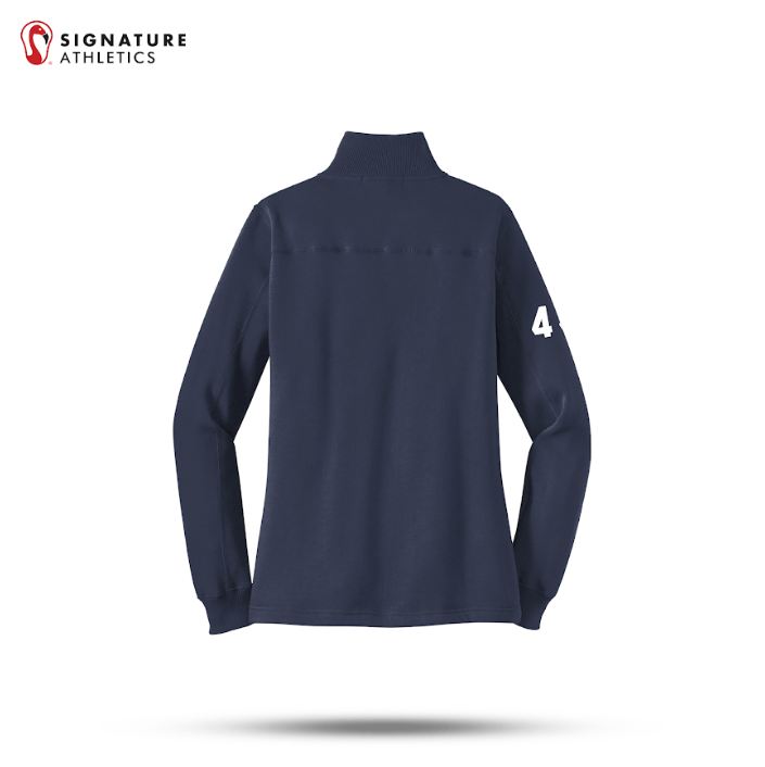 Shrewsbury Basketball Women's Sport-Tek Q Zip True Navy Sweatshirt Number Signature Lacrosse