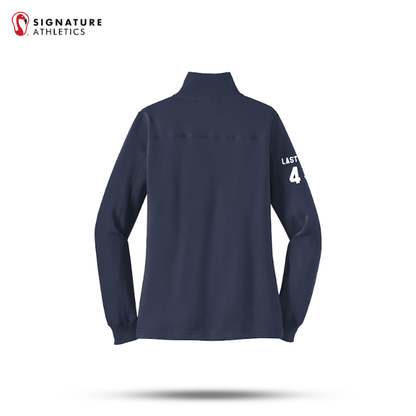 Shrewsbury Basketball Women's Sport-Tek Q Zip True Navy Sweatshirt Number and Name Signature Lacrosse
