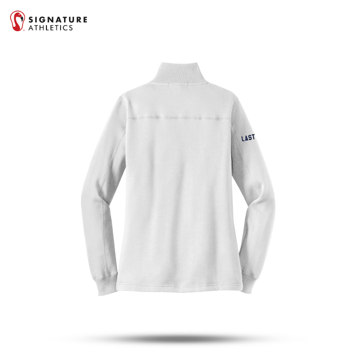 Shrewsbury Basketball Women's Sport-Tek Q Zip White Sweatshirt Name Signature Lacrosse
