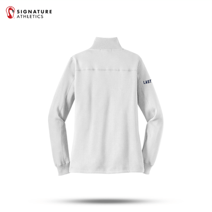 Shrewsbury Basketball Women's Sport-Tek Q Zip White Sweatshirt Name Signature Lacrosse