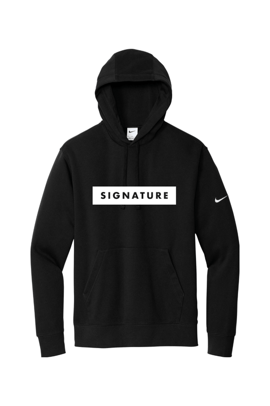 Signature Athletics Nike Club Fleece Sleeve Swoosh Pullover Hoodie Signature Lacrosse