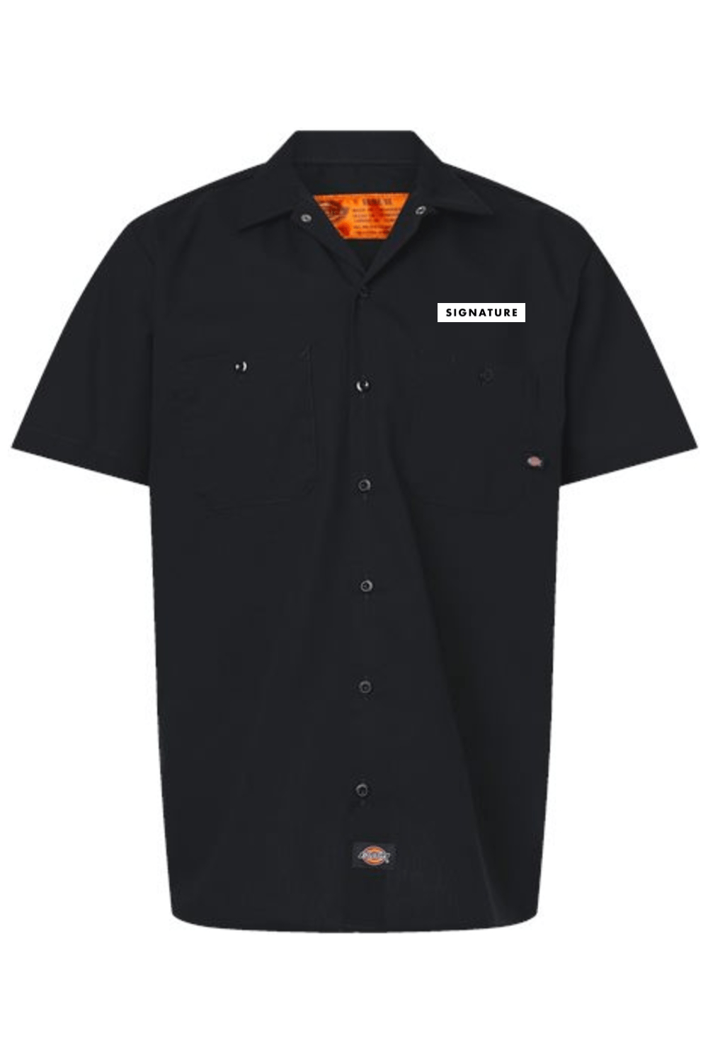 Signature HQ Men's Dickies Industrial Short Sleeve Work Shirt Signature Lacrosse