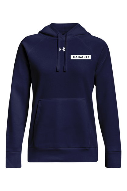 Signature HQ Under Armour Ladies' Rival Fleece Hooded Sweatshirt Signature Lacrosse