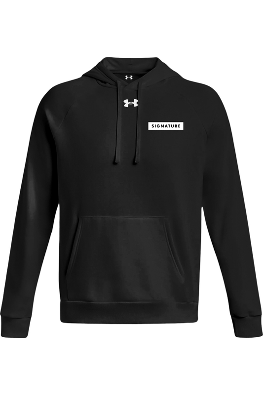 Signature HQ Under Armour Men's Rival Fleece Hooded Sweatshirt Signature Lacrosse