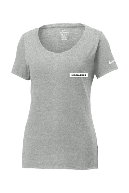Signature HQ Women's Nike Core Cotton Scoop Neck Tee Signature Lacrosse