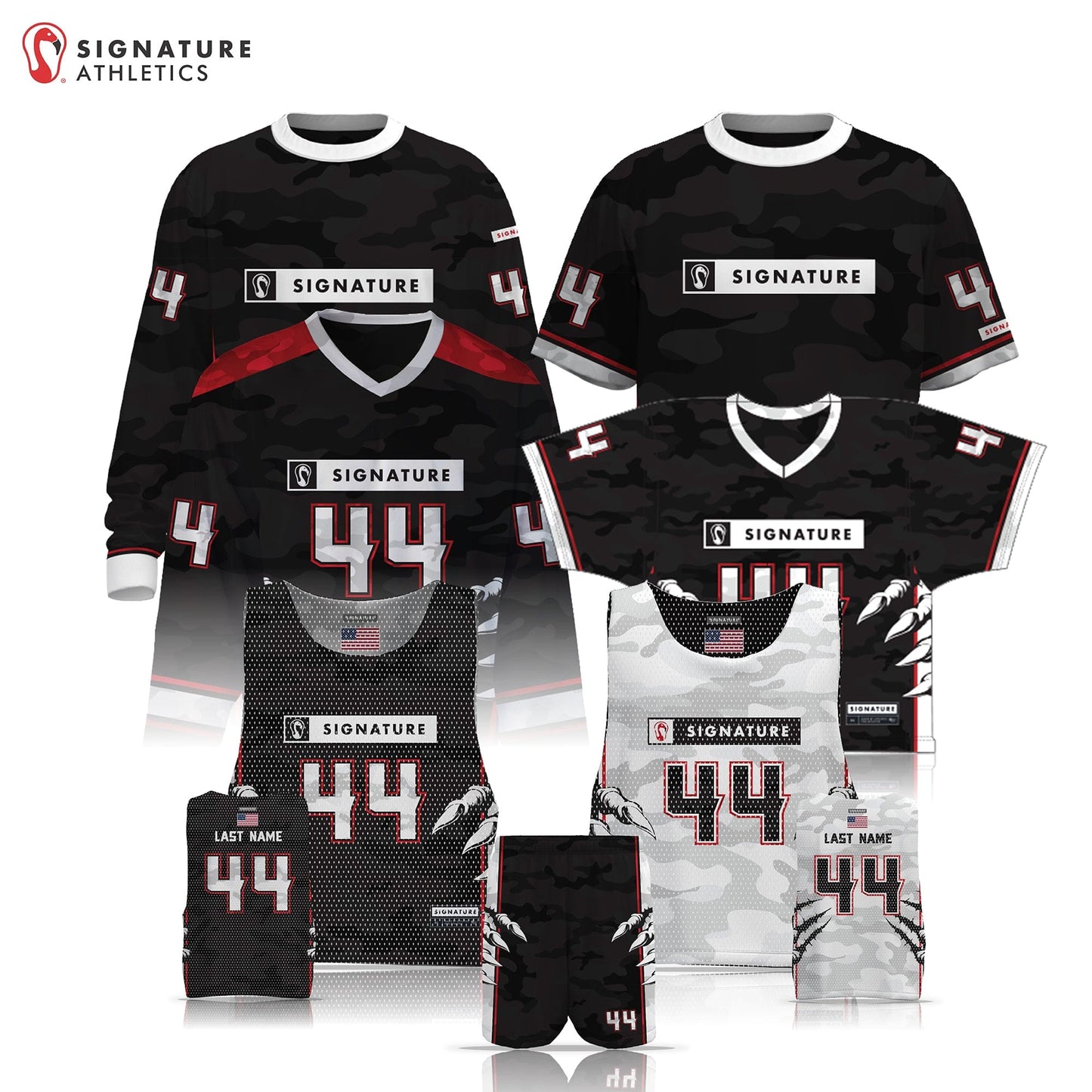 Signature Men's 6 Piece Lacrosse Basic Player Sample Package: Signature Players Signature Lacrosse