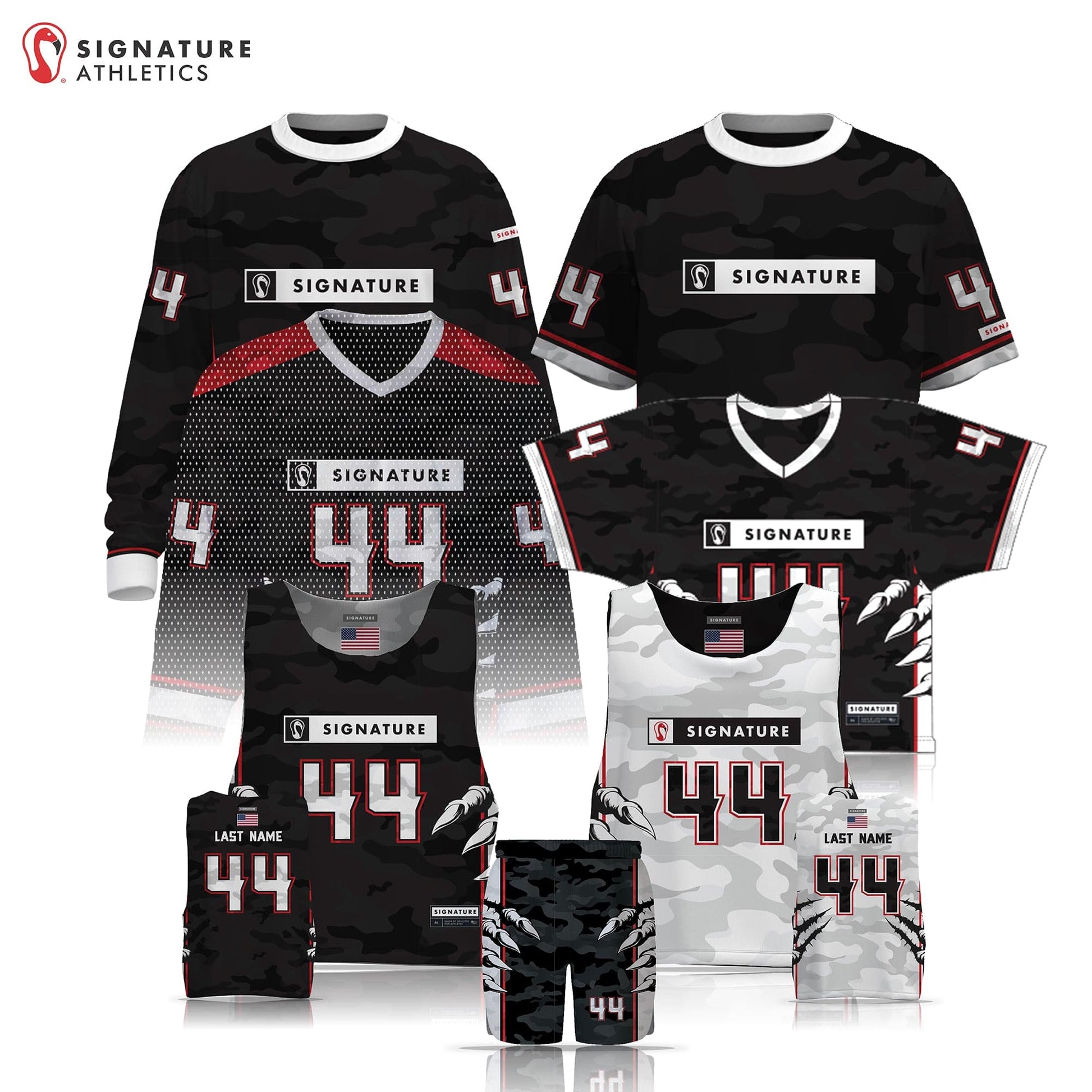 Signature Men's 6 Piece Lacrosse Pro Player Sample Package: Signature Players Signature Lacrosse