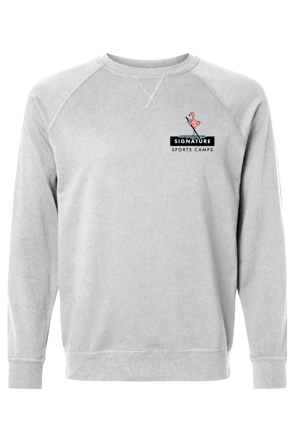 Signature Sports Camps Adult Heavyweight Raglan Long Sleeve Signature Lacrosse