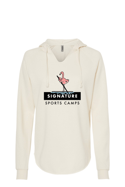 Signature Sports Camps Independent Trading Co. Women’s Lightweight California Wave Wash Hooded Sweatshirt Signature Lacrosse