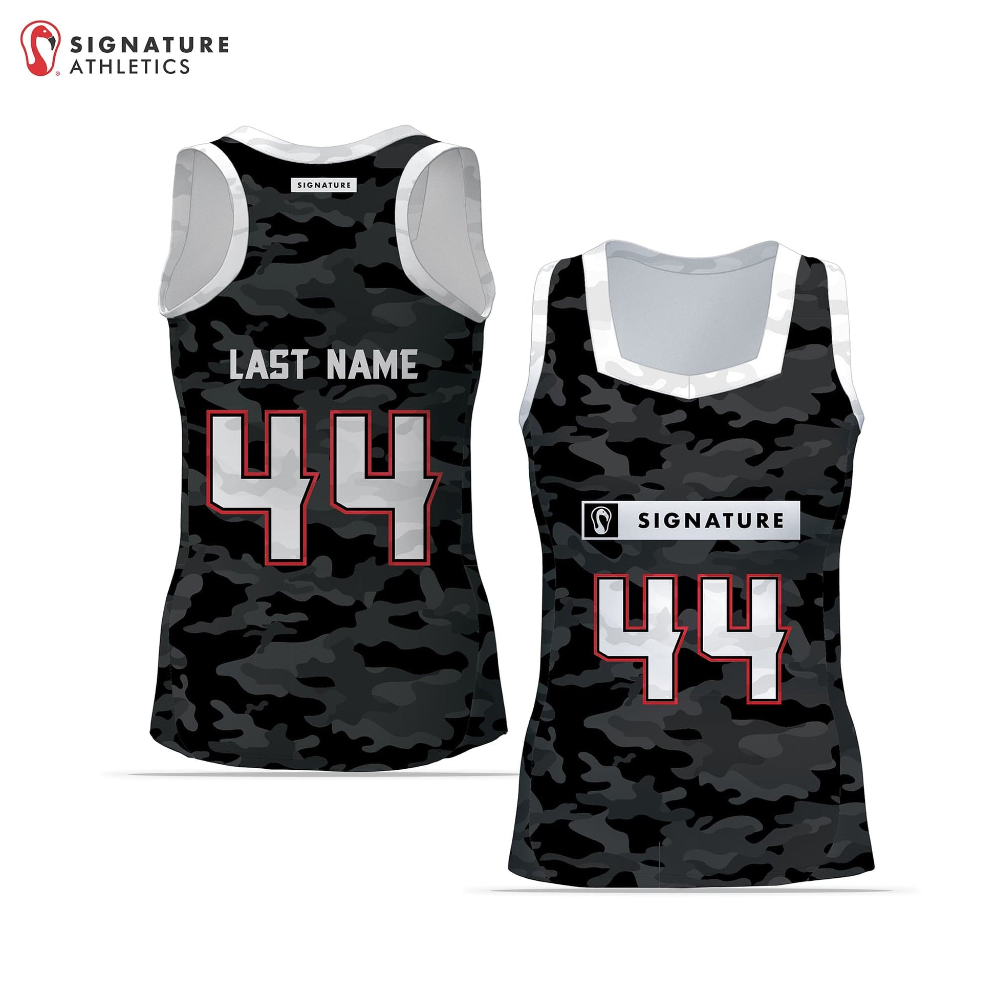 Signature Women's Pro College Sleeveless Jersey Dark Signature Lacrosse