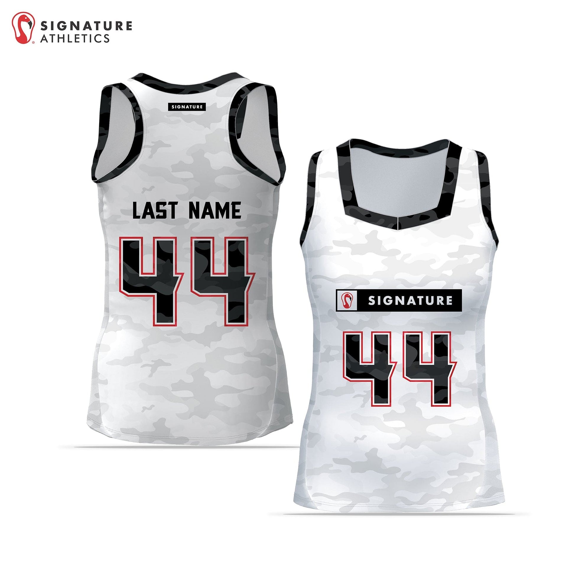 Signature Women's Pro College Sleeveless Jersey Light Signature Lacrosse