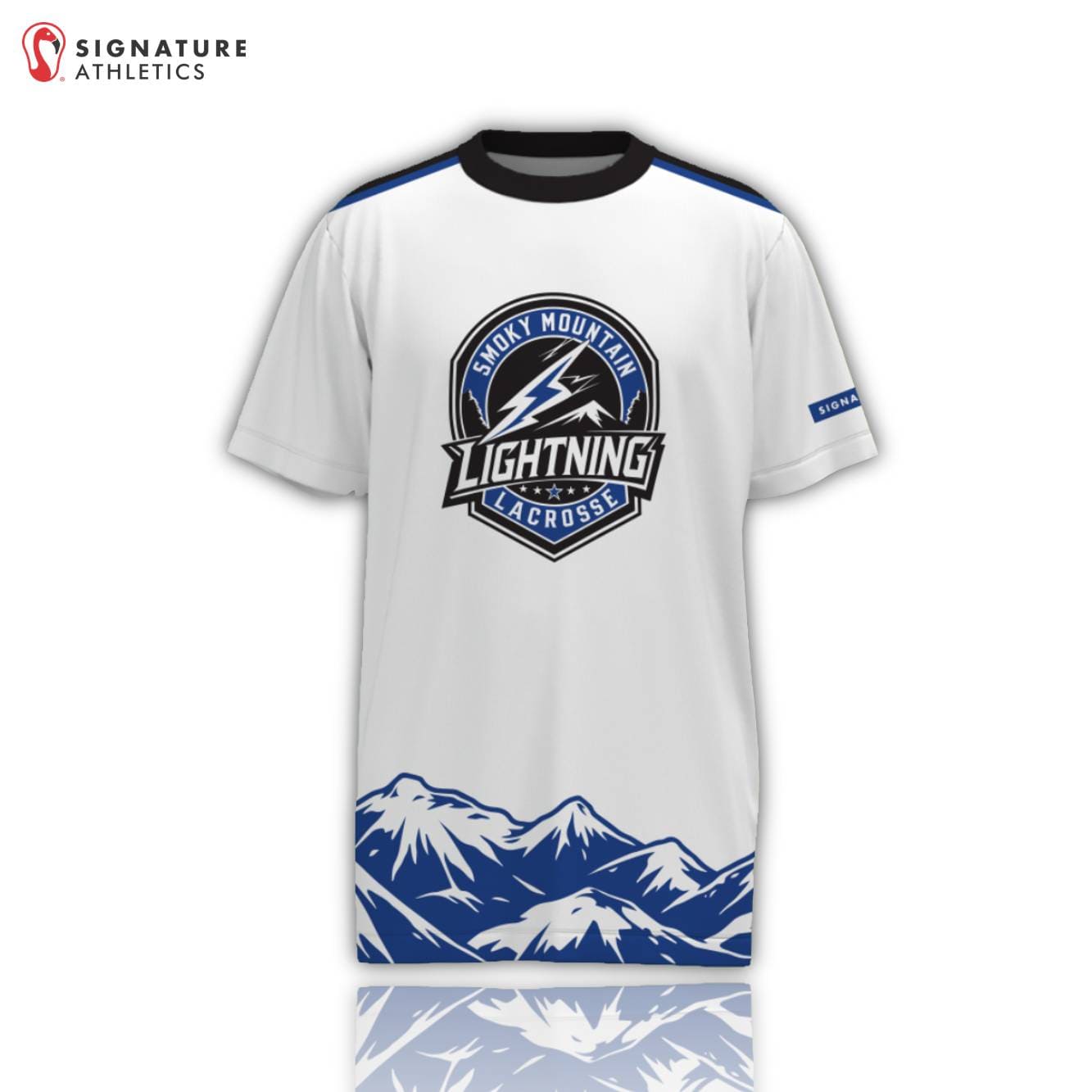 Smoky Mountain Lacrosse Men's Player Short Sleeve Tech Tee: 12U Signature Lacrosse