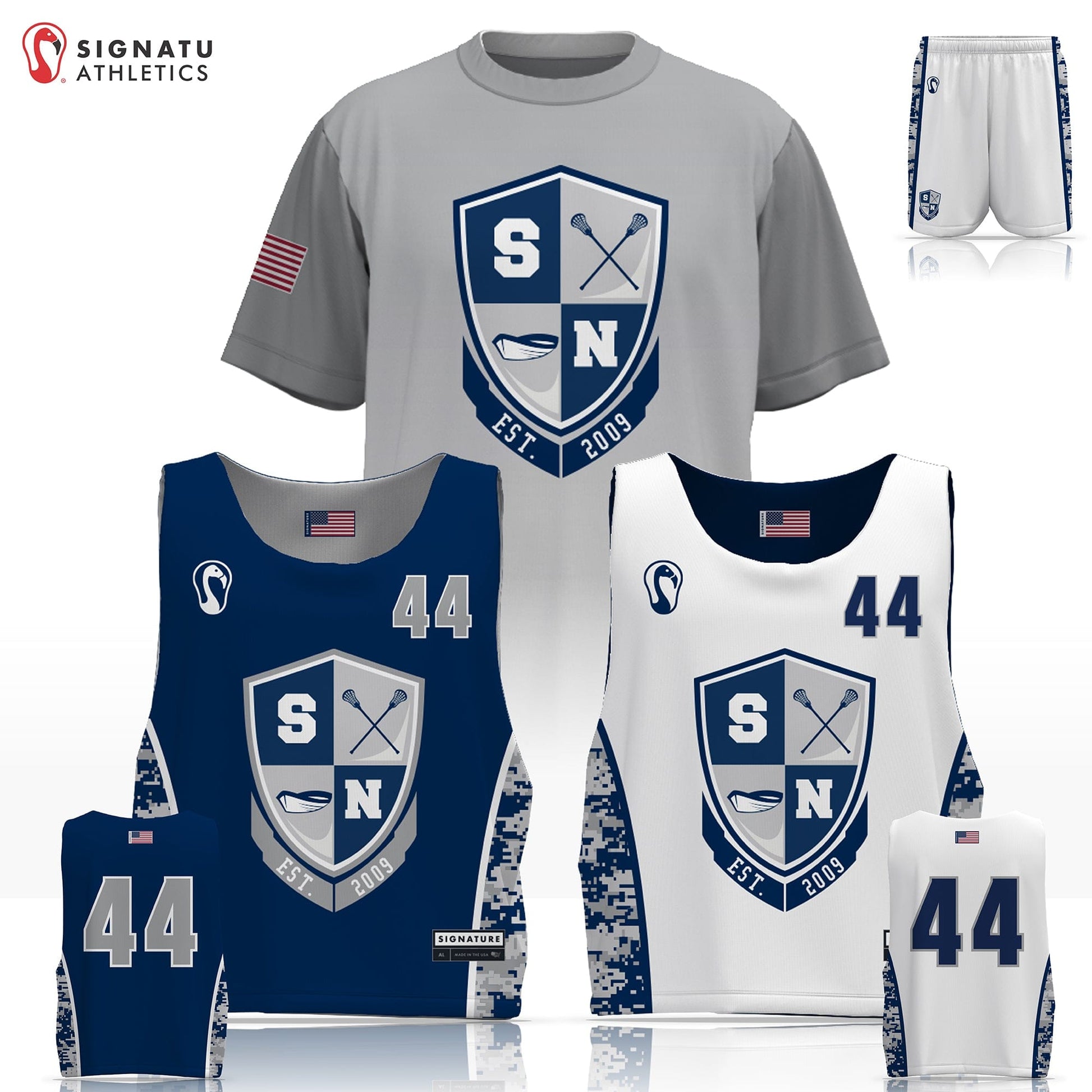 SNYL Team Swag Store Men's Performance 3 Piece Game Package - Basic Signature Lacrosse