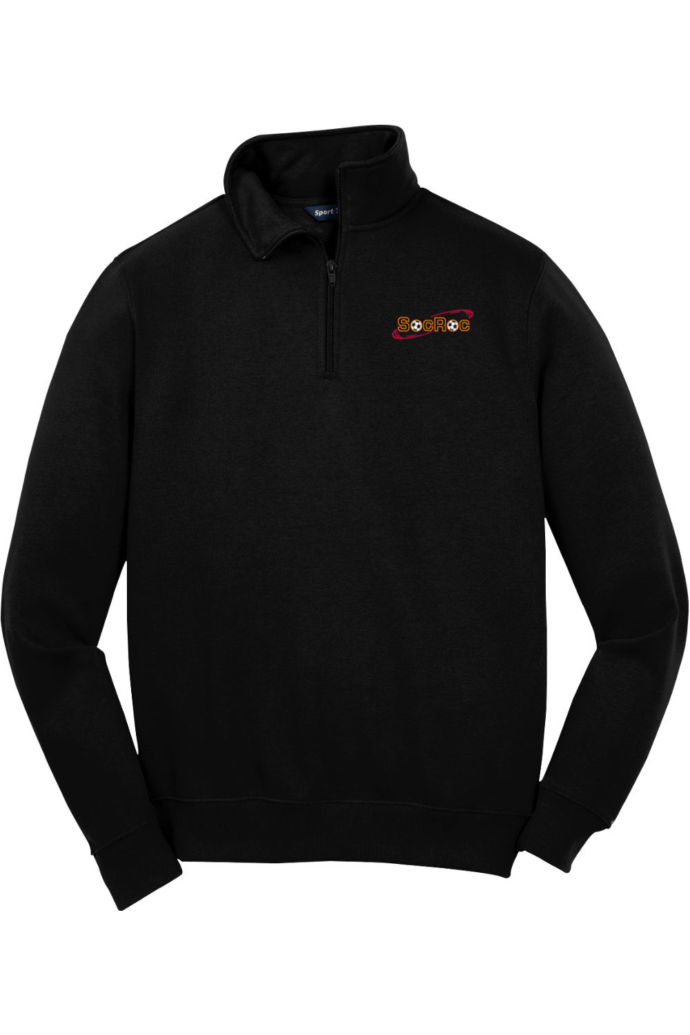 SocRoc NYC Adult Embroidered Quarter-Zip Pullover Signature Lacrosse