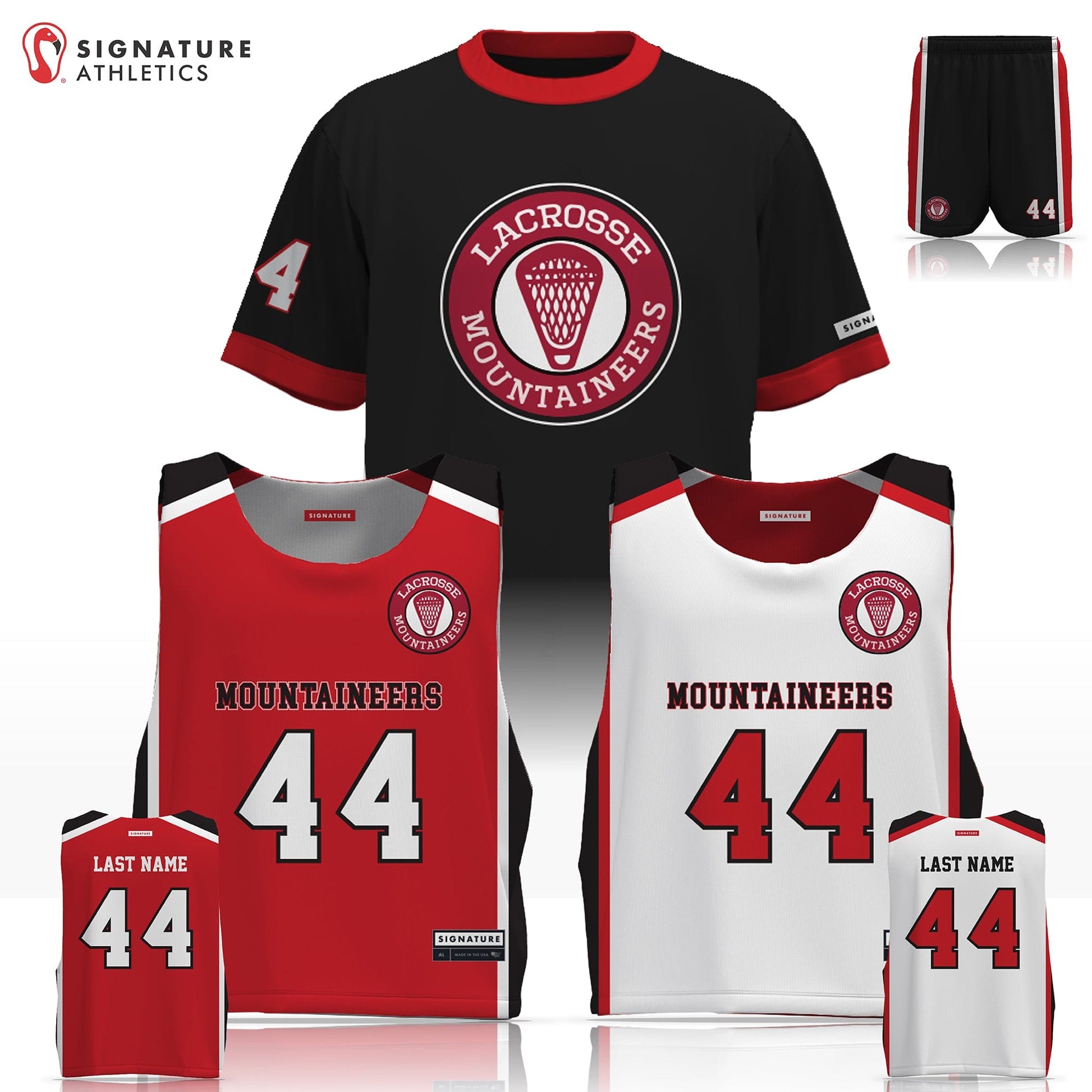 Somerset Hills Lacrosse Men's 3 Piece Player Package: 7 Signature Lacrosse