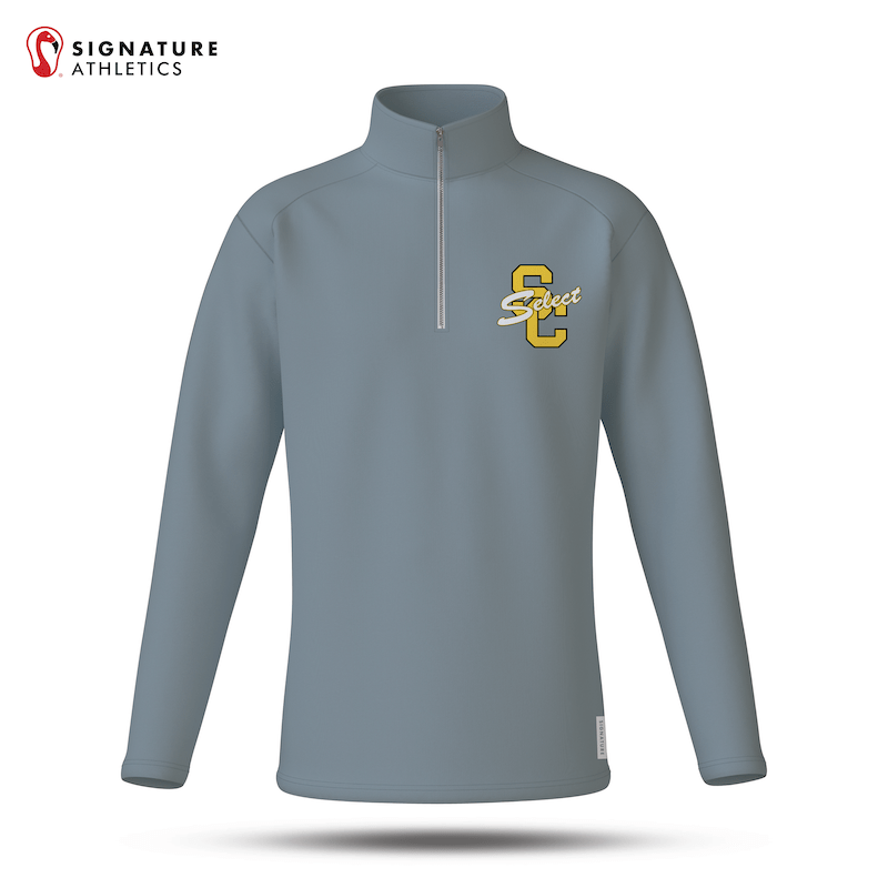 South Caroll Lacrosse Anthracite Player Quarter Zip Signature Lacrosse