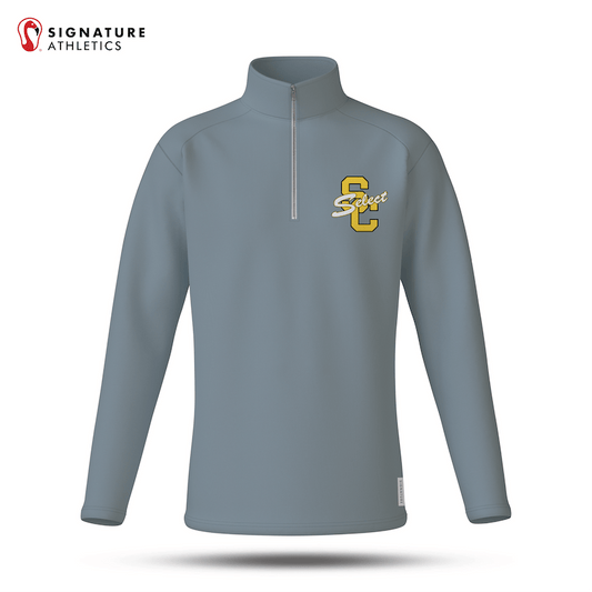 South Caroll Lacrosse Anthracite Player Quarter Zip: South Caroll Signature Lacrosse