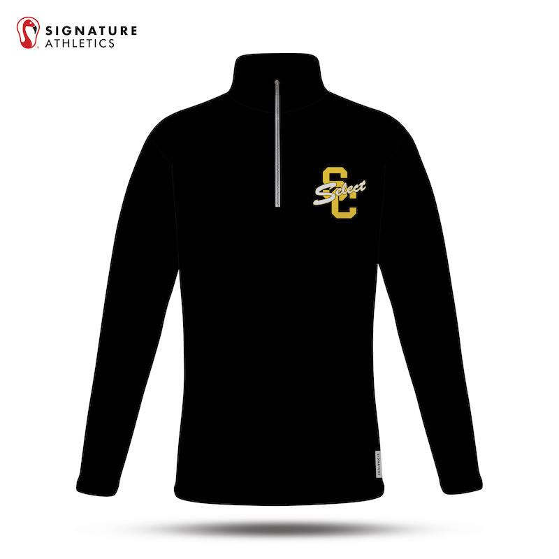 South Caroll Lacrosse Black Player Quarter Zip Signature Lacrosse