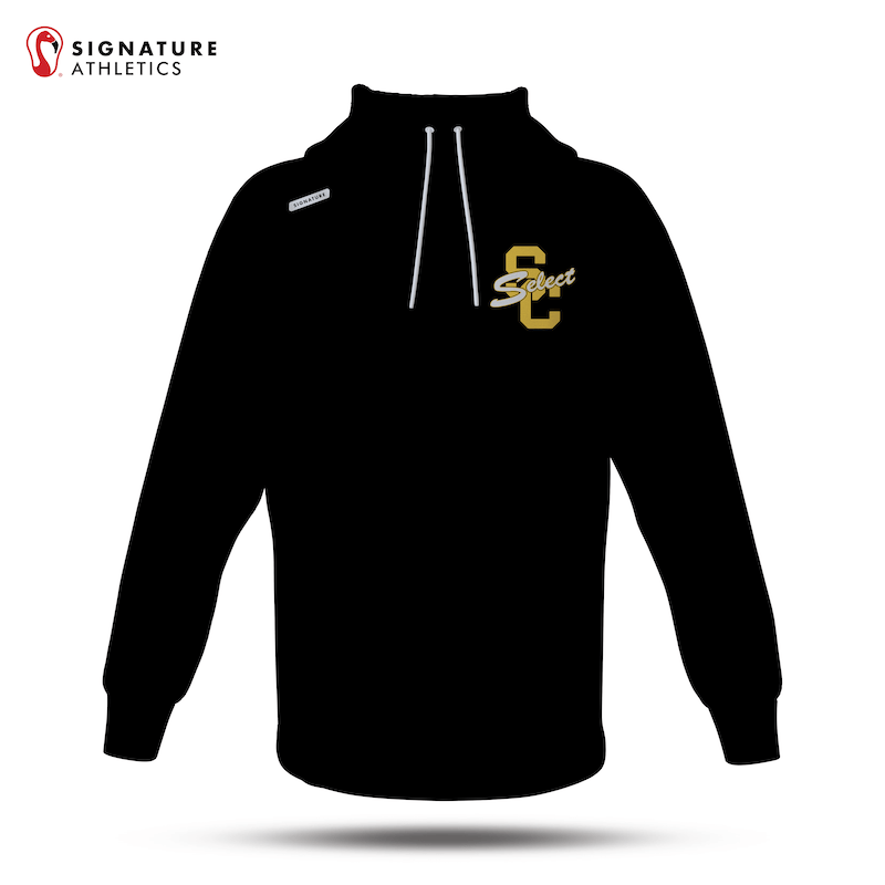 South Caroll Lacrosse Black Pro Dye Sub Scuba Hoodie: South Caroll Signature Lacrosse