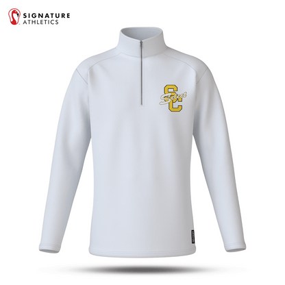 South Caroll Lacrosse White Player Quarter Zip Signature Lacrosse