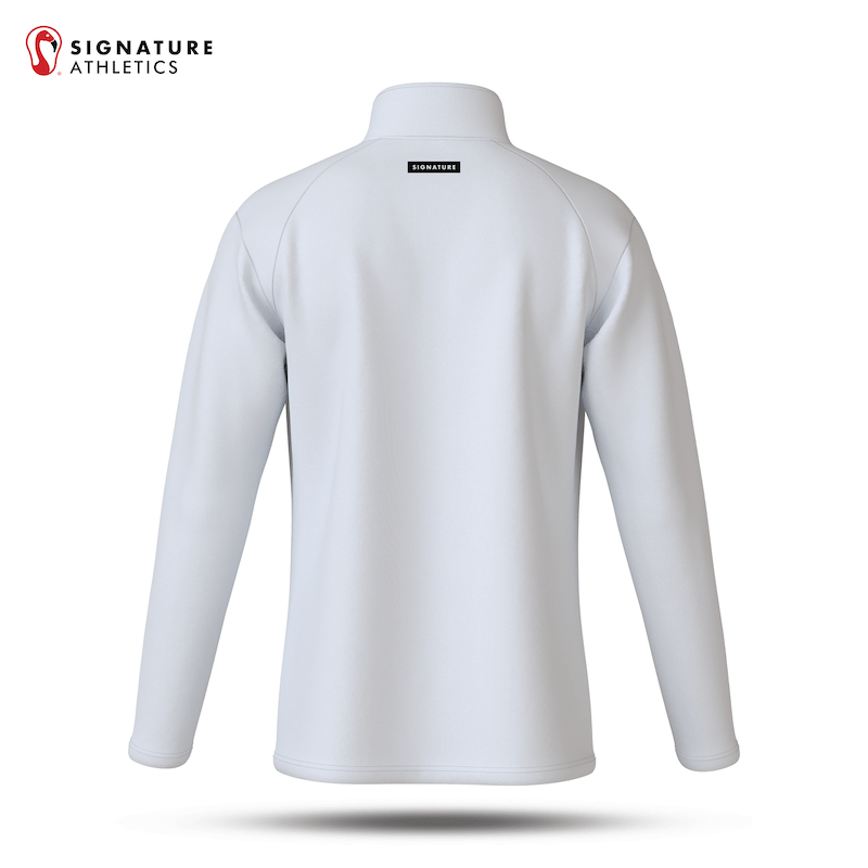 South Caroll Lacrosse White Player Quarter Zip Signature Lacrosse