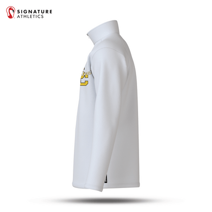 South Caroll Lacrosse White Player Quarter Zip Signature Lacrosse