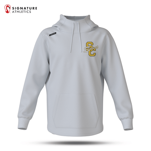 South Caroll Lacrosse White Pro Dye Sub Scuba Hoodie: South Caroll Signature Lacrosse