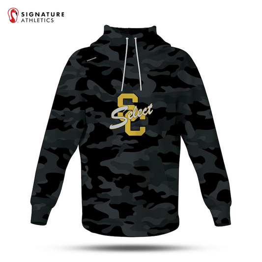 South Carroll Lacrosse Black Camo Pro Dye Sub Scuba Hoodie: South Carroll Signature Lacrosse