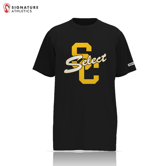 South Carroll Lacrosse Men's Black Short Sleeve Tech Tee Signature Lacrosse