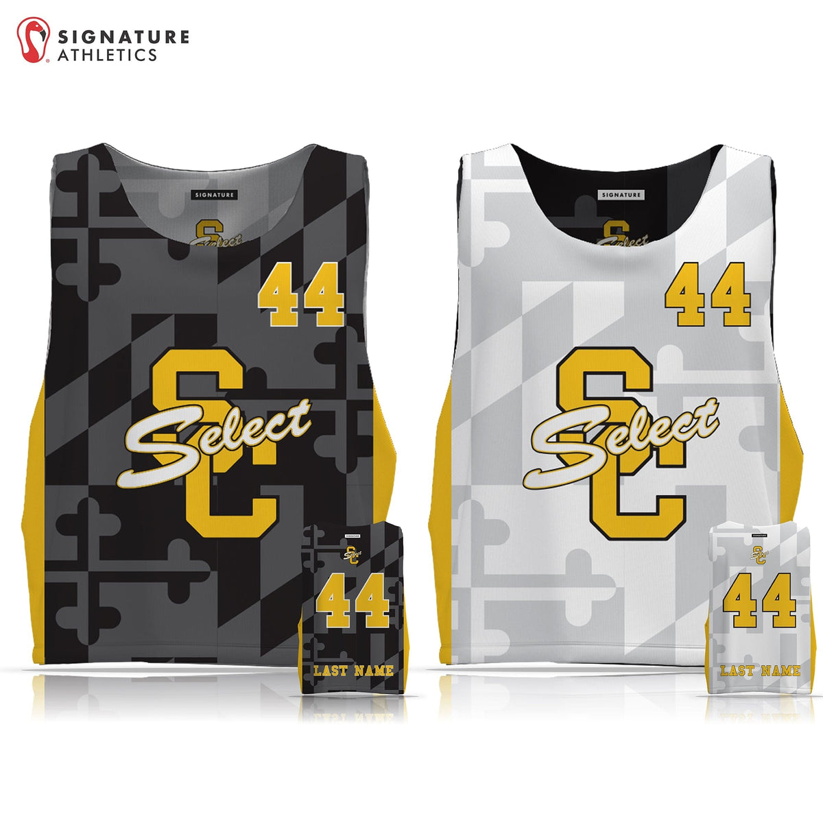 South Carroll Lacrosse Men's Reversible Game Pinnie: 2035 Signature Lacrosse